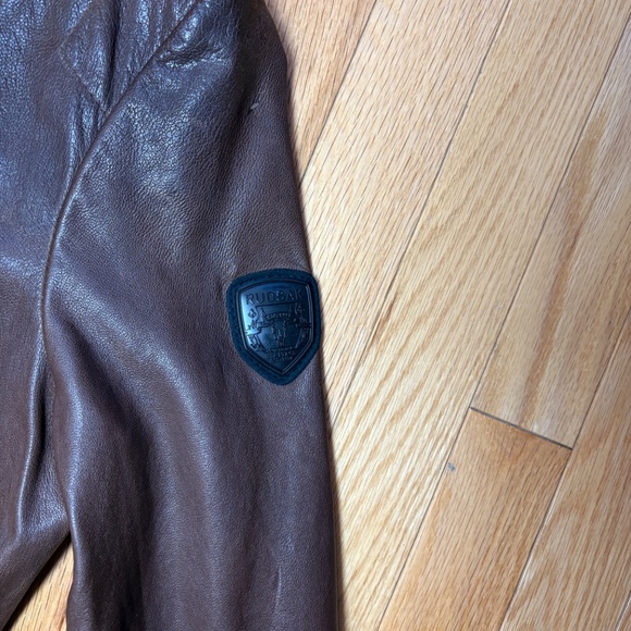 Rudsak Leather Jacket, Brown, Size Small - Picture 10 of 15
